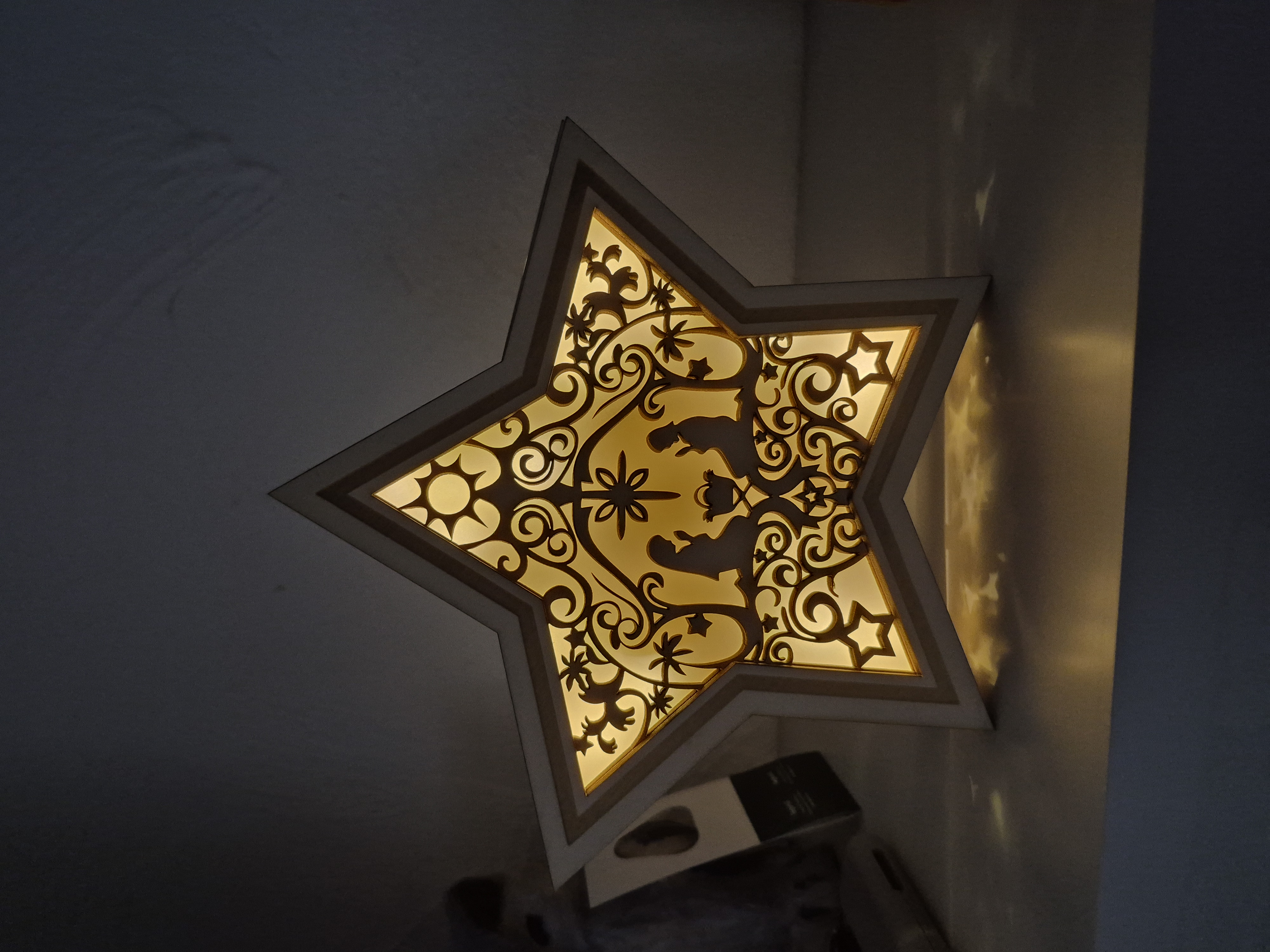 Stern mit Beleuchtung